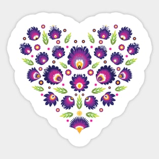 Beautiful Folk Heart Sticker